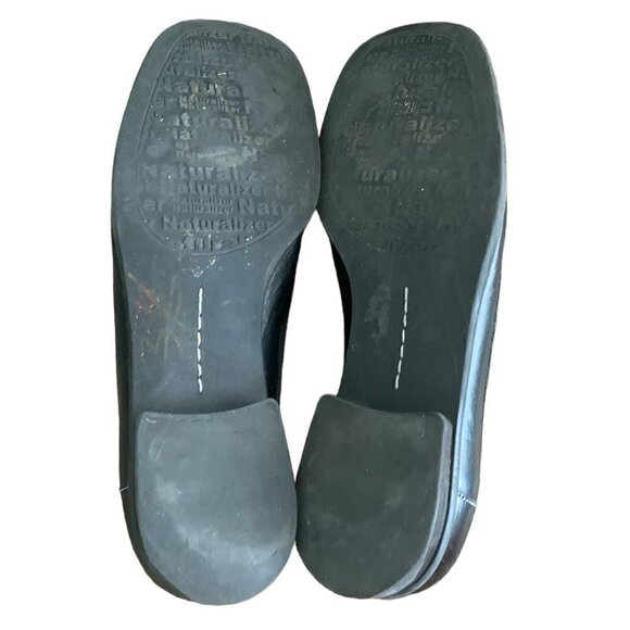 Naturalizer Leather Slip On Loafer Sz 7N Black #111D - Picture 9 of 10